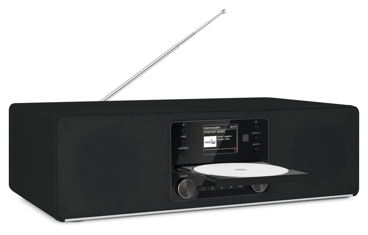 Digitradio 380CD IR Bluetooth DAB+, FM Radio Internet  (Schwarz) 