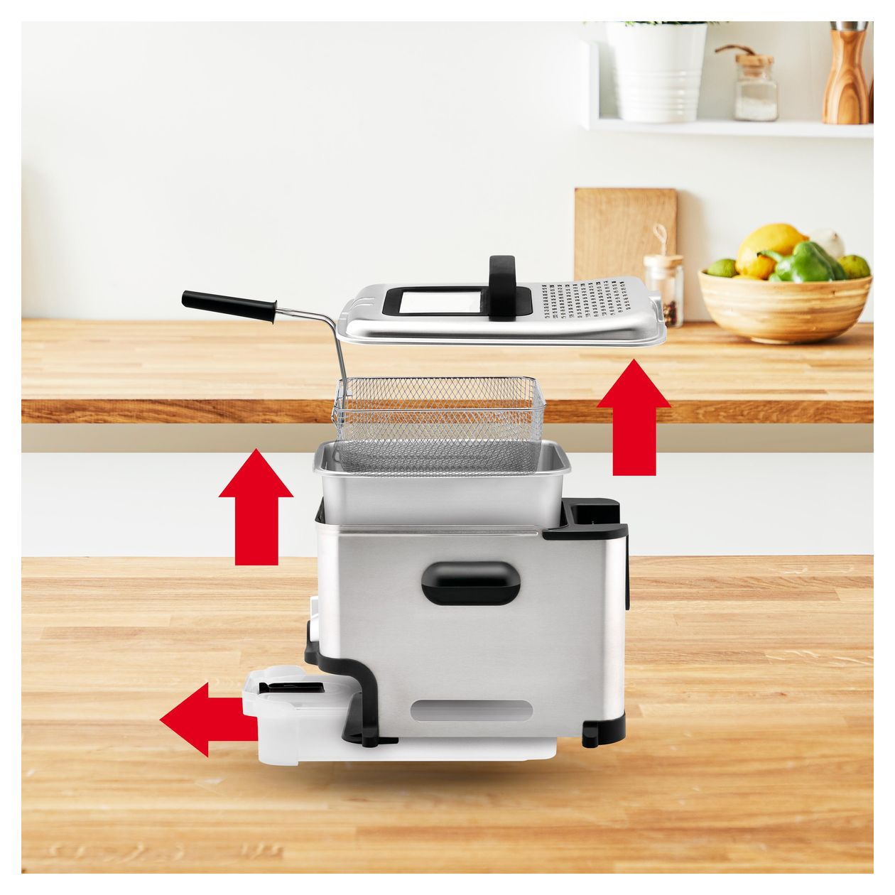 FR8041 Fritteuse 3,5 l 2300 W  (Silber) 