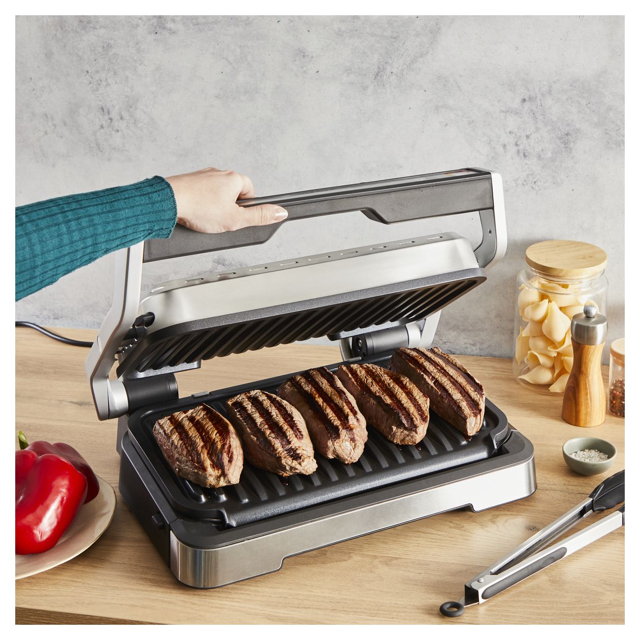 GC782D OptiGrill XL 2in1 2 Zone(n) 2200 W  (Edelstahl) 