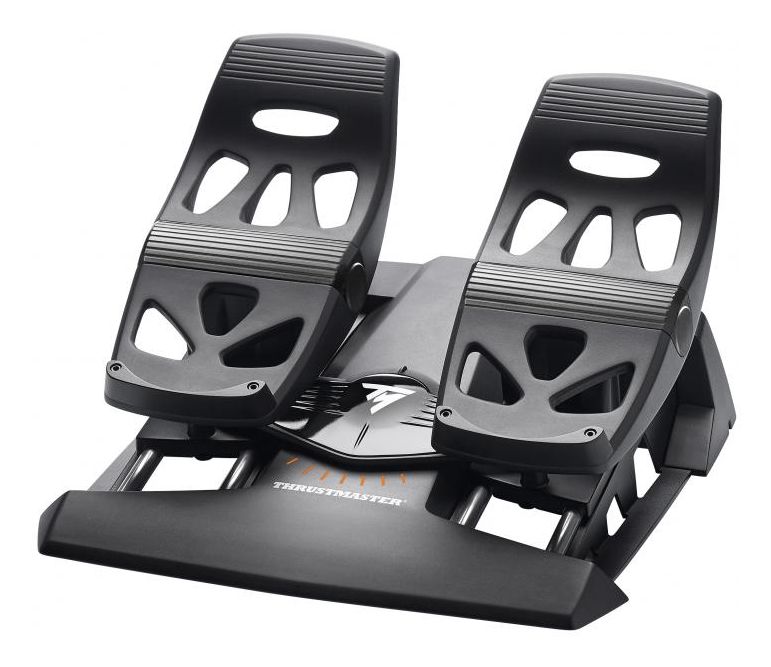 T.Flight Rudder Pedals Pedale für PC, PlayStation 4, Xbox  (Schwarz) 