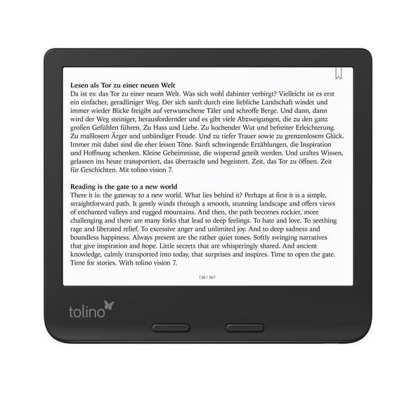 Vision Color E-Reader 17,8 cm (7 Zoll)  (Schwarz) 