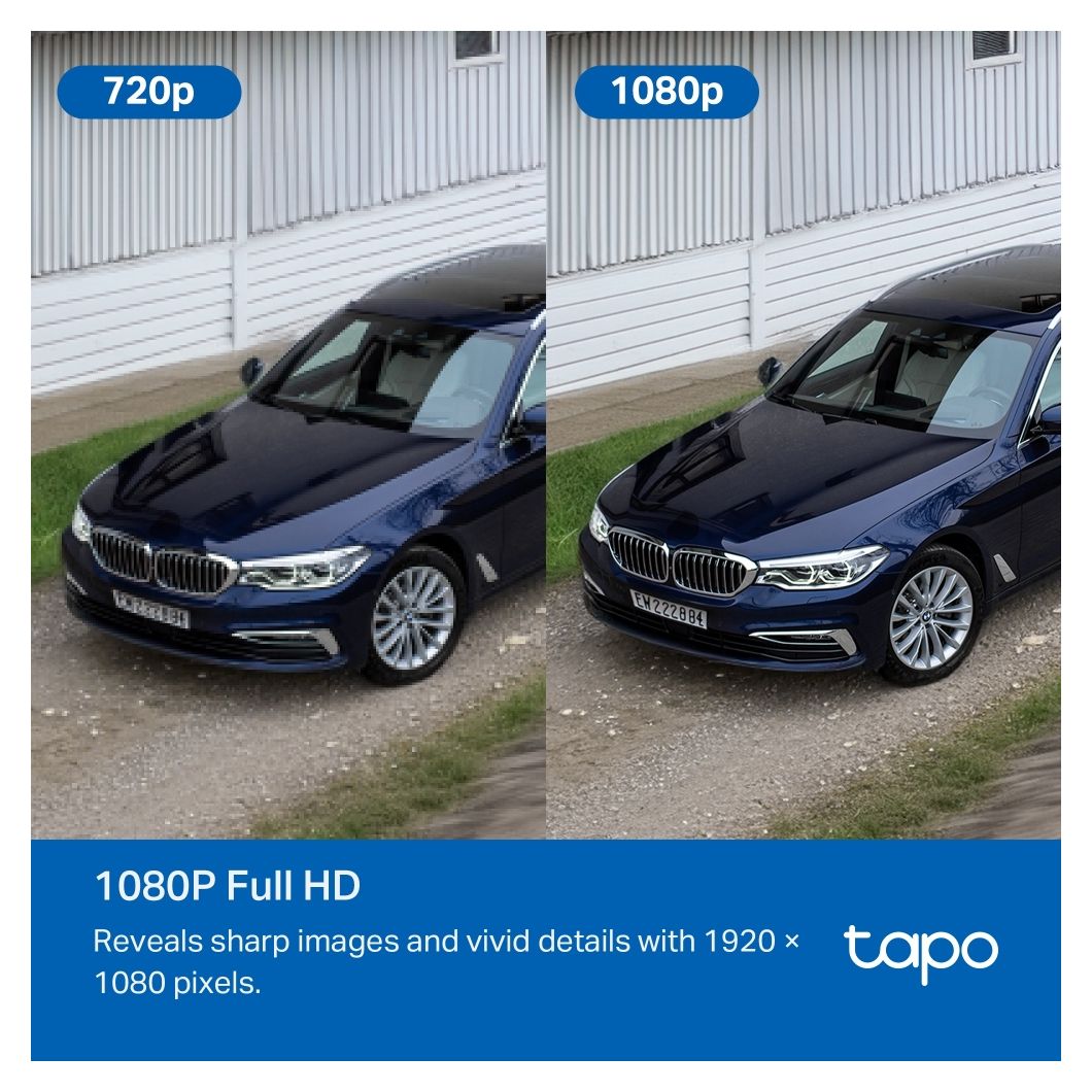 Tapo C501GW 1920 x 1080 Pixel IP-Sicherheitskamera IP66 Außen Nachtsicht  (Weiß) 