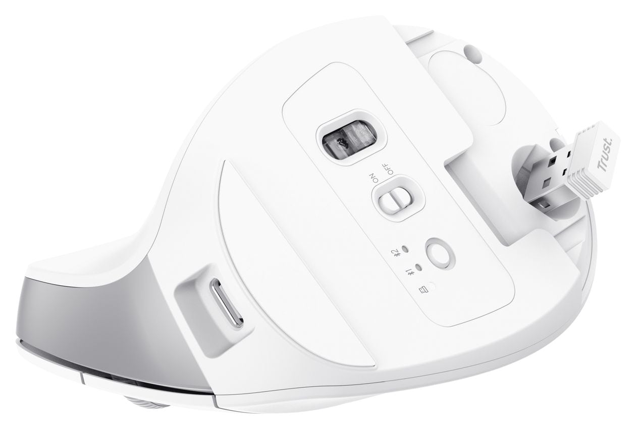 Bayo+ 2400 DPI Büro Maus Optisch  (Weiß) 