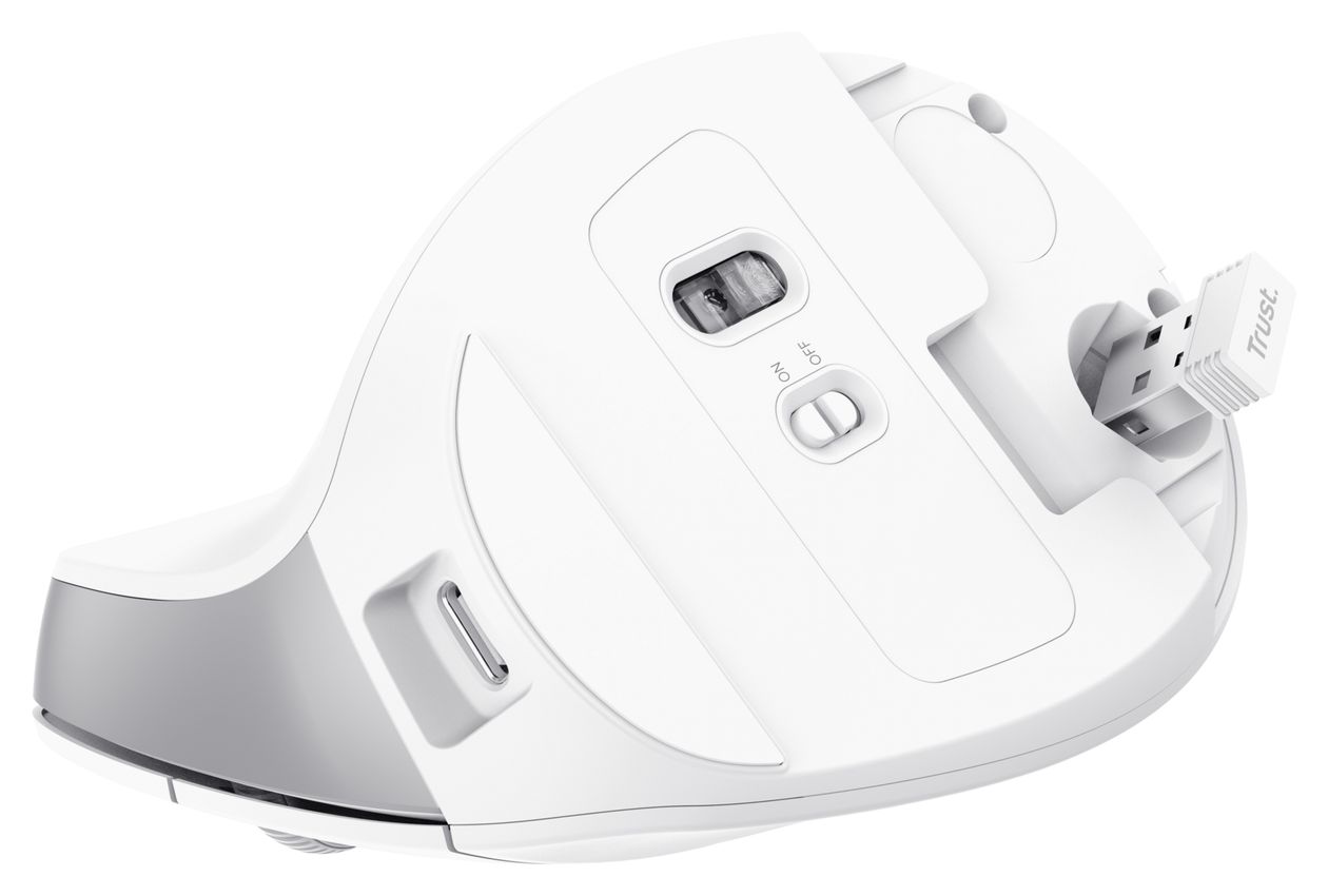 Bayo II Wireless 2400 DPI Büro Maus Optisch  (Weiß) 