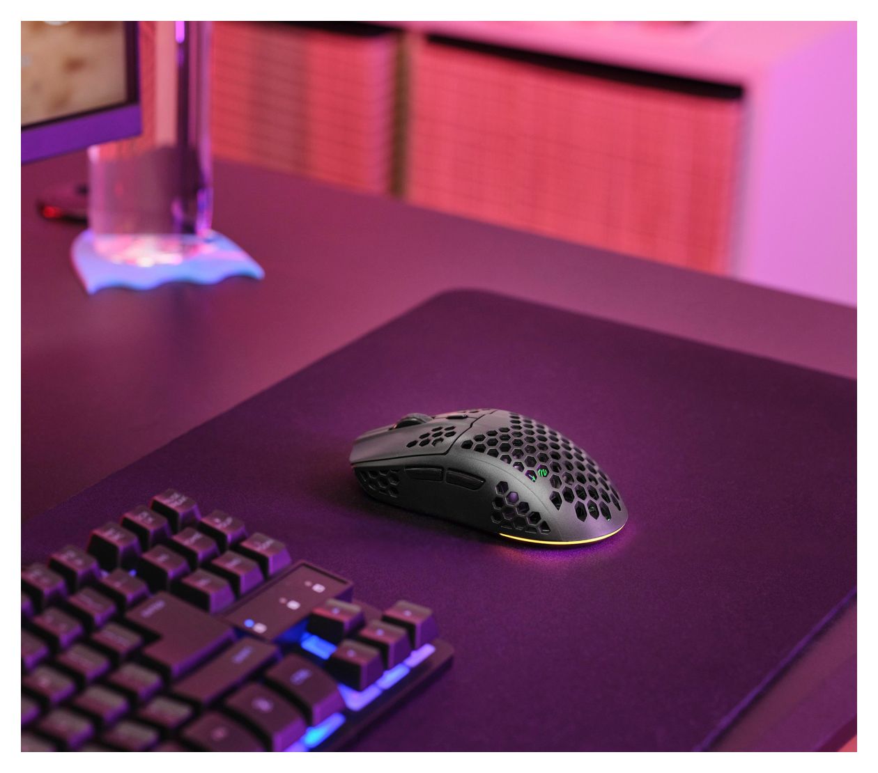 GXT 929 Helox 4800 DPI Gaming Maus Optisch  (Schwarz) 
