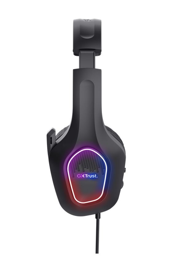 GXT416 Zirox Ohraufliegender Kopfhörer Kabelgebunden USB Typ-A  (Schwarz) 