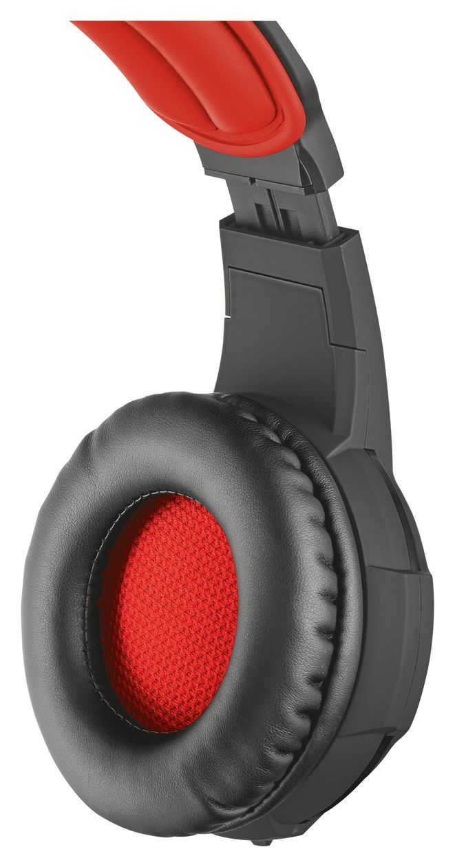 GXT784 Over Ear Kopfhörer Kabelgebunden  (Schwarz, Rot) 