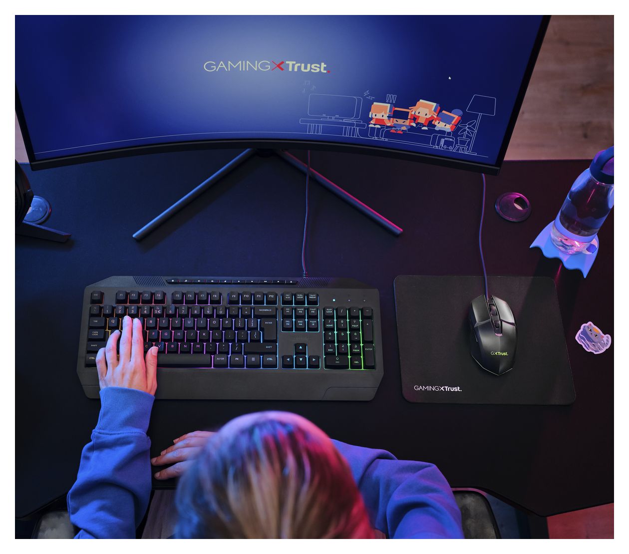 GXT791 RGB-LED Gaming Tastatur USB  (Schwarz) 