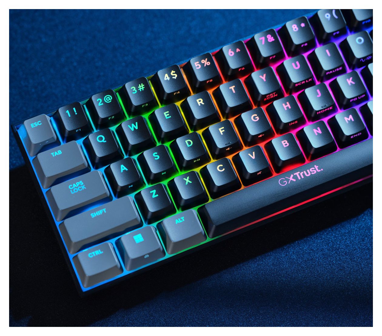 GXT867 Acira RGB-LED Gaming Tastatur USB  (Schwarz, Grau) 
