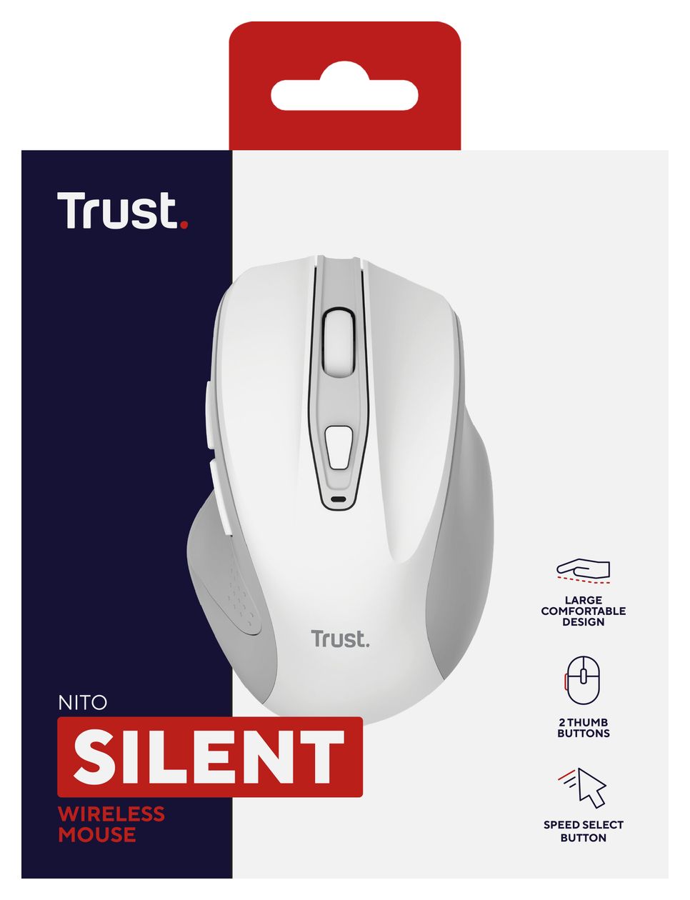 Nito 2200 DPI Universal Maus Optisch  (Weiß) 