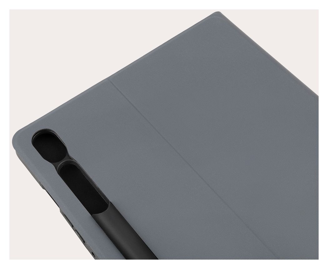 Gala Folio aus Nylon, Thermoplastische Polyurethane (TPU) für Samsung Galaxy Tab S9 (11") 2023, Tab S9 FE (10,9") 2023 bis 27,9 cm (11") Kratzresistent mit Magnetverschluss (Grau) 