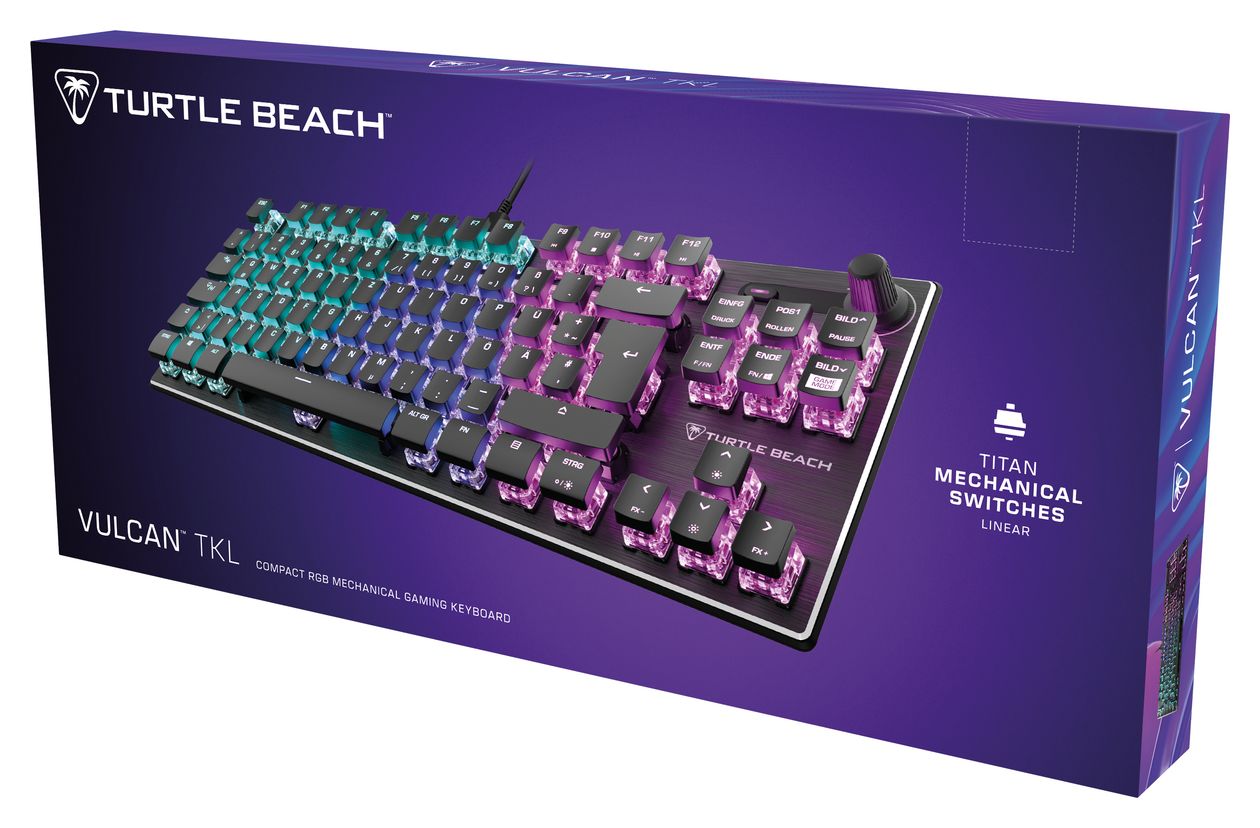 Vulcan TKL RGB-LED Gaming Tastatur USB  (Schwarz) 