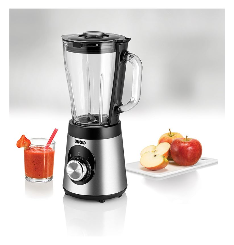 78625 1,5 l Standmixer 2 Geschwindigkeiten 500 W (Schwarz, Edelstahl, Transparent) 