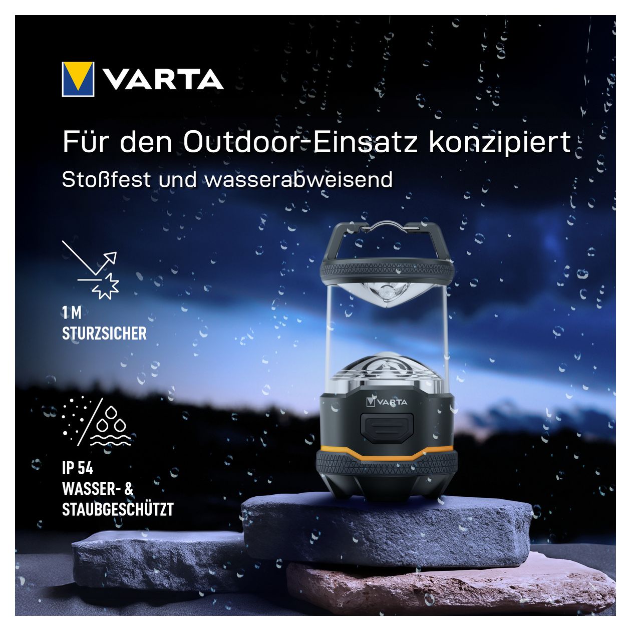 L10 Outdoor Laterne Batterie  (Schwarz) 