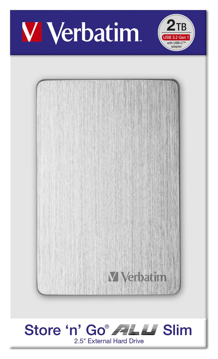 Store 'n' Go Alu Slim Portable 1 TB externe Festplatte 2.5"  (Silber) 