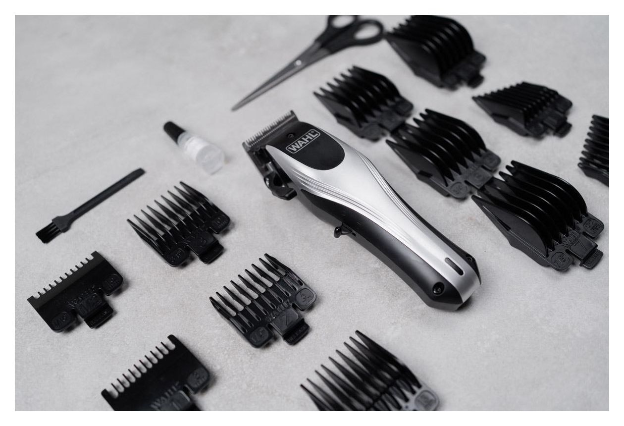 Rapid Clip Haarschneider Batterie/Akku 10 Aufsteckkämme 