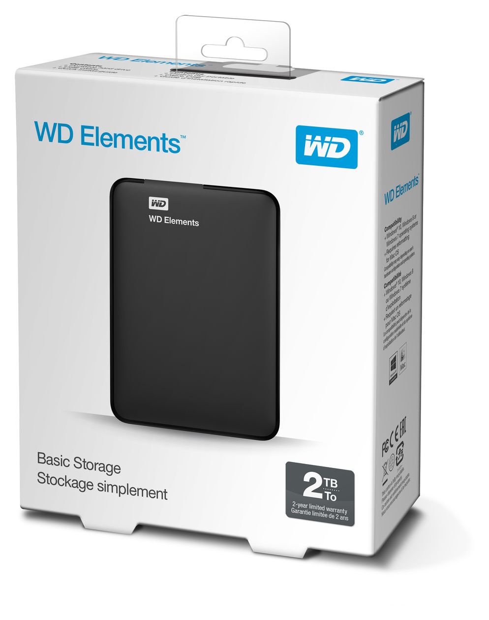 Elements Portable 2 TB externe Festplatte 2.5"  (Schwarz) 