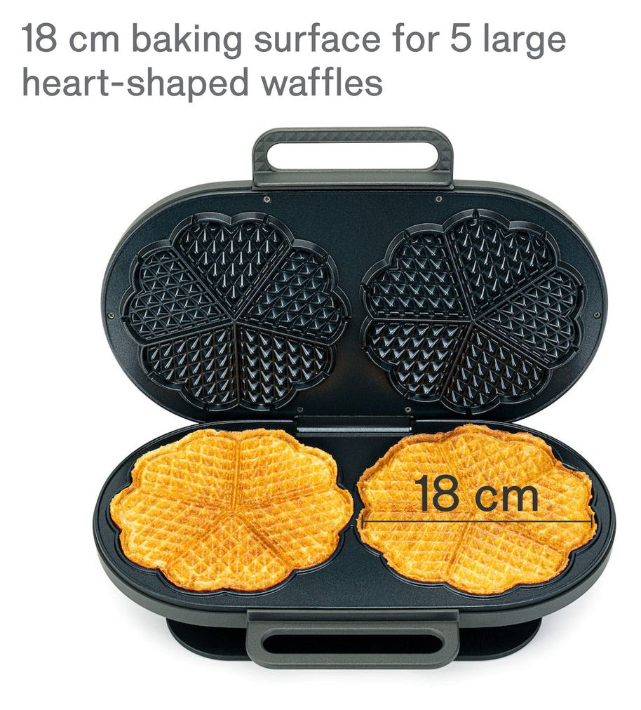 WM5DB-200P Joy Double Waffeleisen Herz (Form) für 10 Waffel(n) 1500 W 