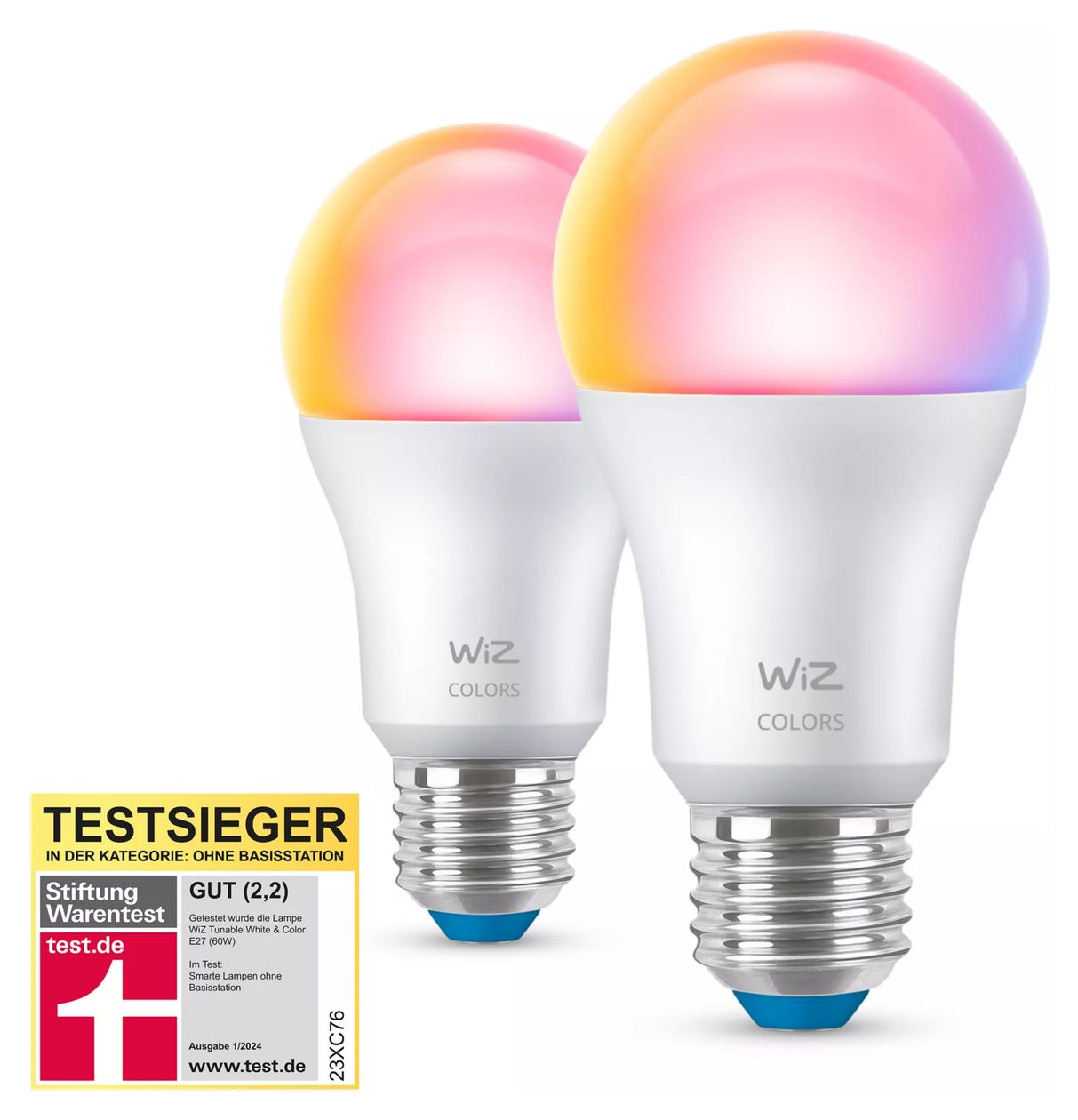 Smart LED E27 A60 Doppelpack LED Intelligentes Leuchtmittel 122 mm Multi AC 