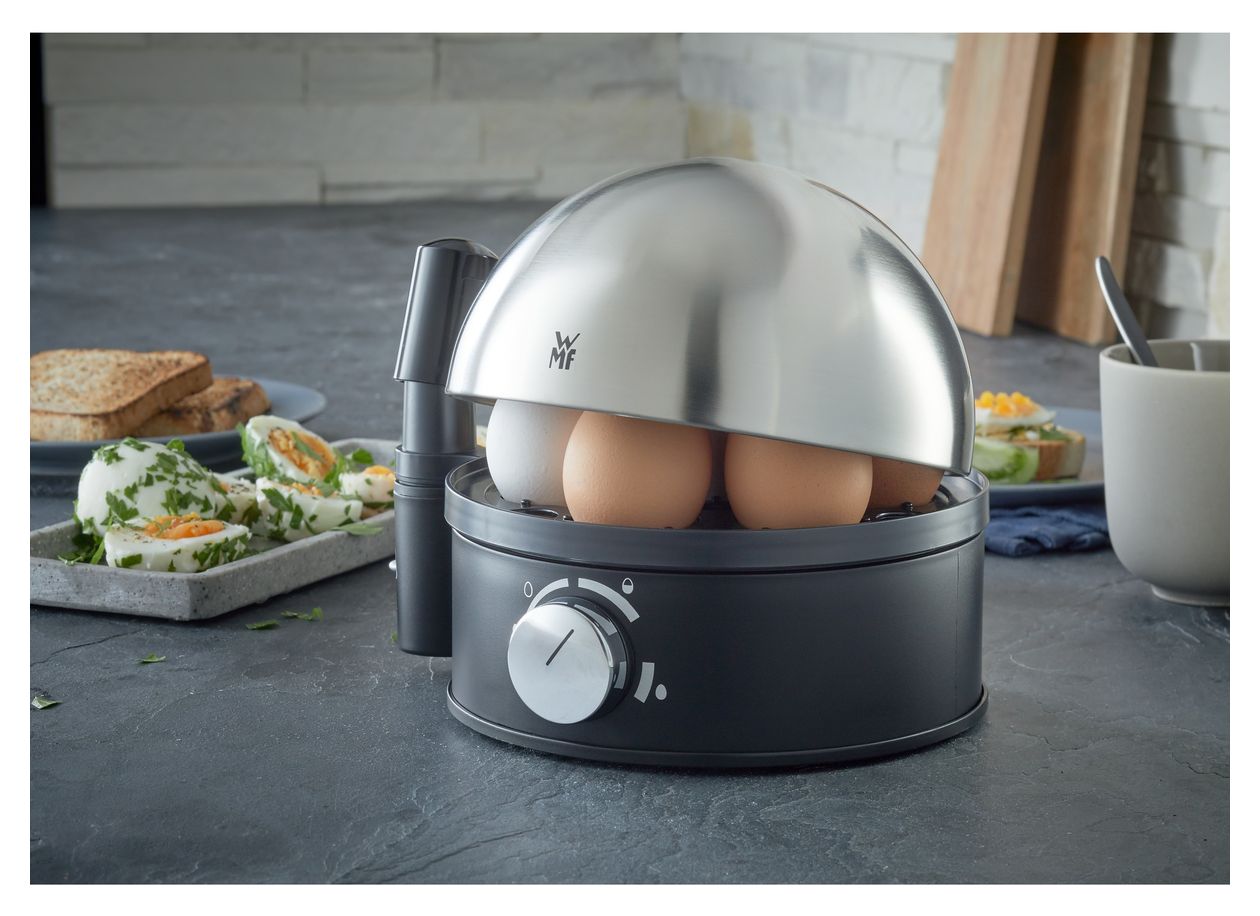 Stelio Eierkocher für 7 Eier  (Schwarz, Chrom) 