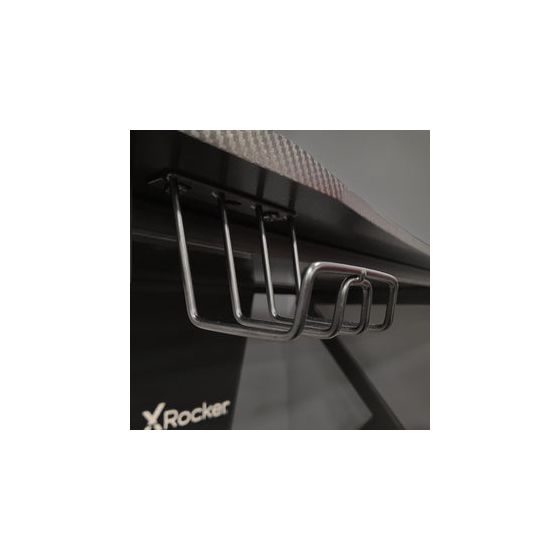 Ocelot Aluminium Carbon Gamingtisch  (Schwarz, Blau, Rot) 