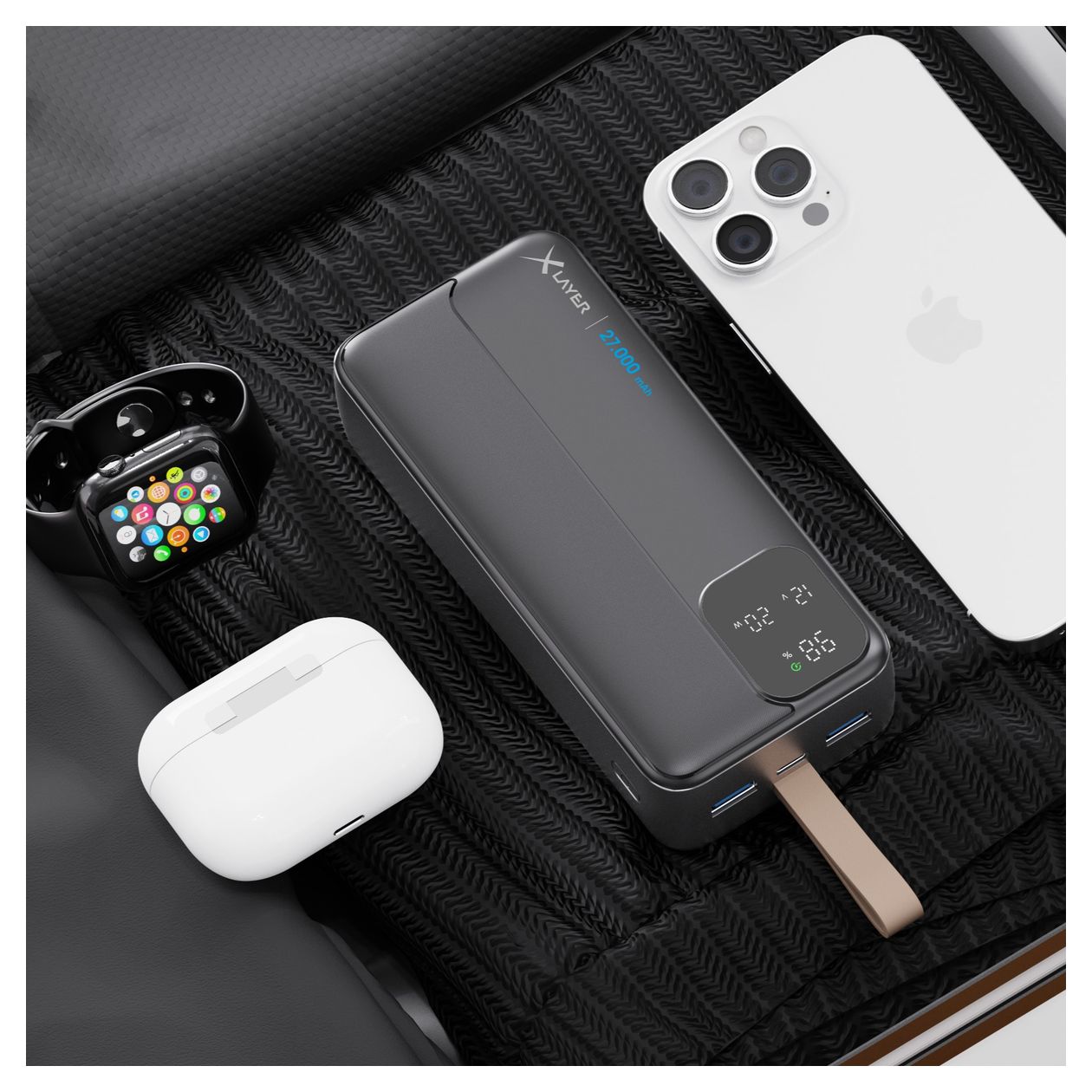 Rapid 27000 mAh Powerbank USB Typ-C  (Schwarz) 