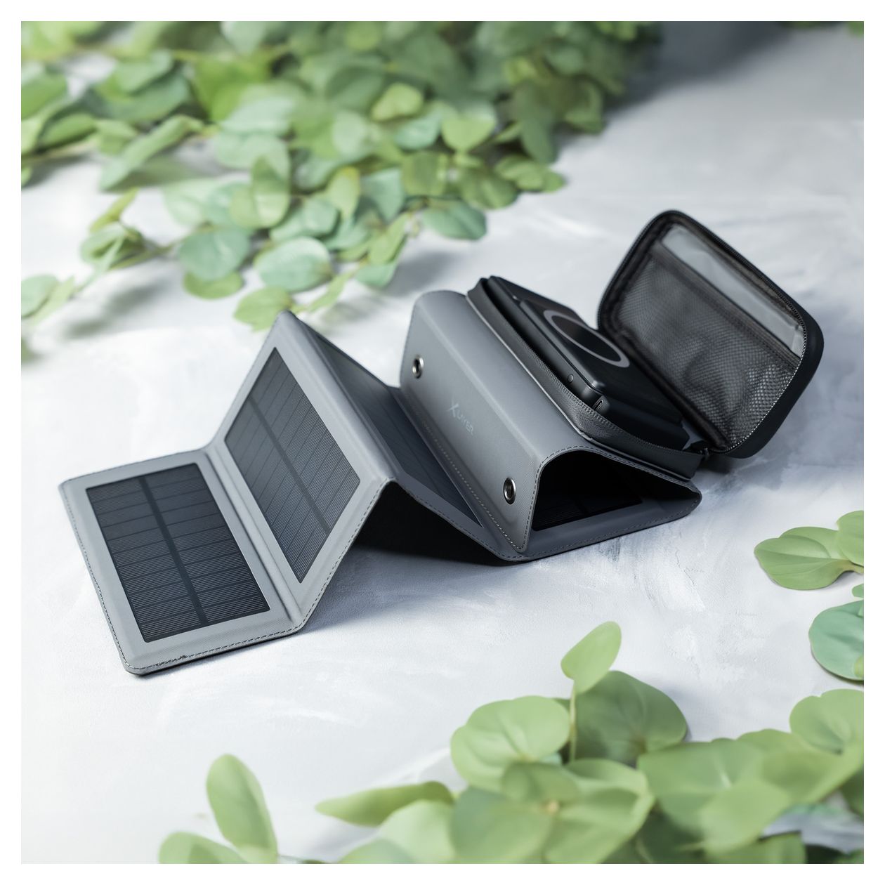Solid 10000 mAh Powerbank USB Typ-C Kabelloses Laden  (Schwarz) 