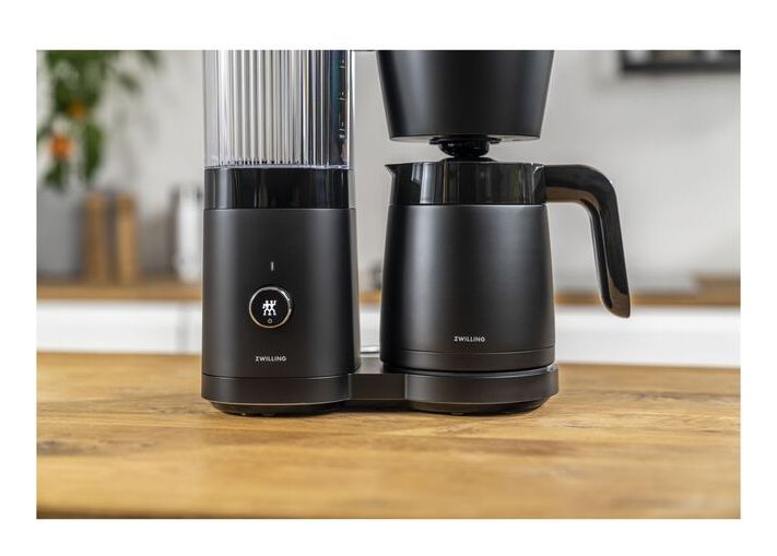 Enfinigy 10 Tassen Thermo Filterkaffeemaschine 1,2 l  (Schwarz) 