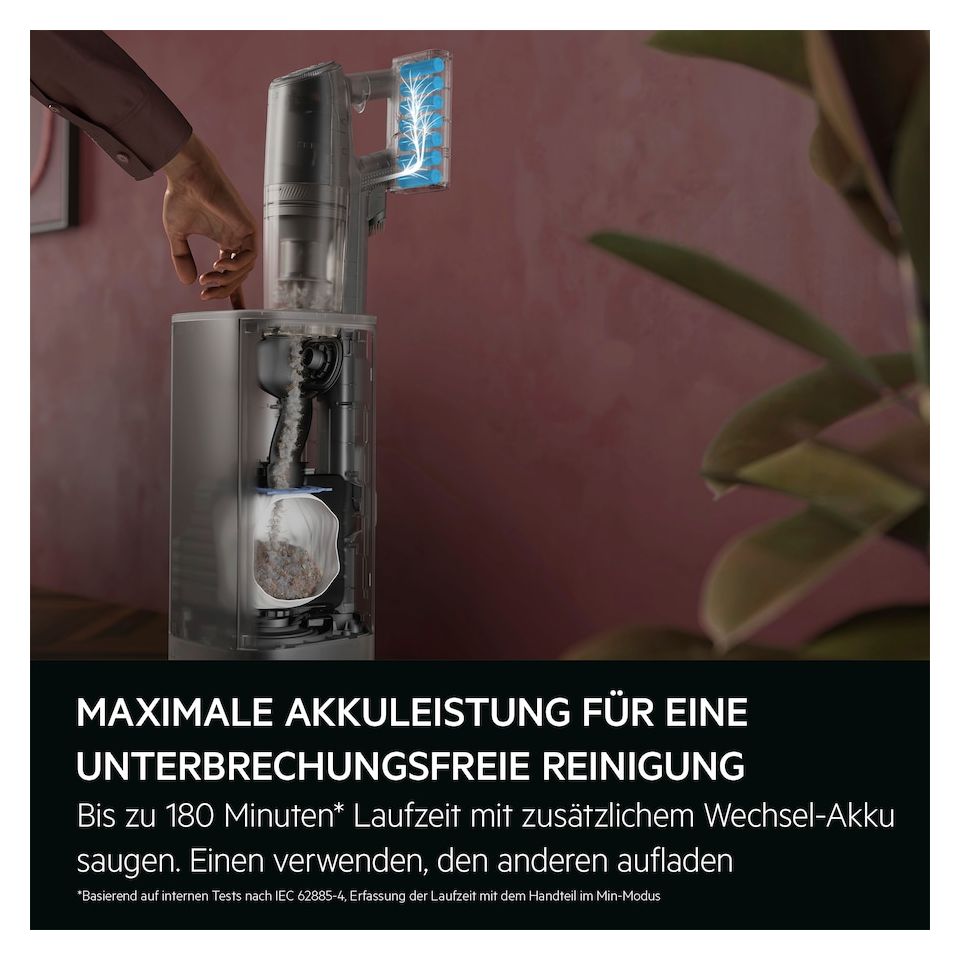 AP83A25XNX Ultimate 8000 Handstaubsauger Beutellos bis 90 min Laufzeit 25,2 V  (Grau) 