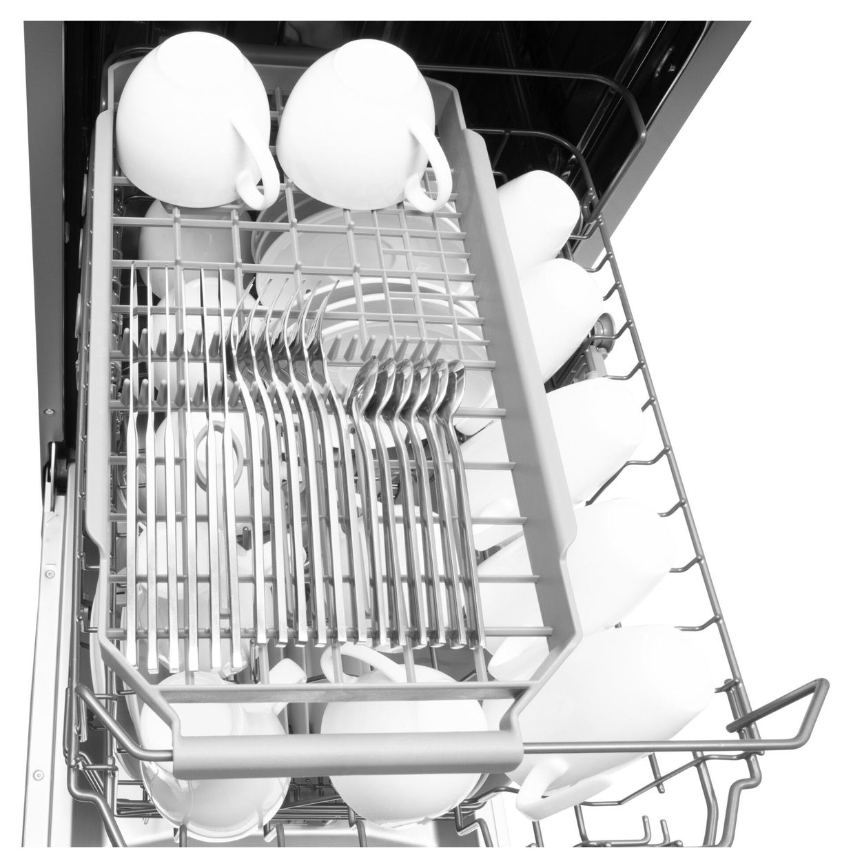 EGSP560911E 45 cm Geschirrspüler teilintegriert (ohne Front) Leise 10 Maßgedecke aquaStop Funktion 