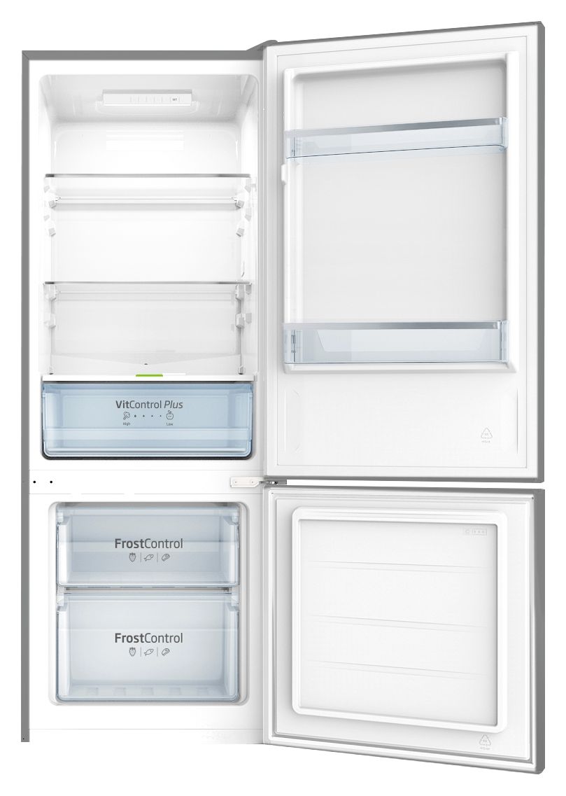 KGCL384160E 153 l / 52 l Kühl-Gefrierkombi freistehend 191 kWh Jahr  (Edelstahl) 