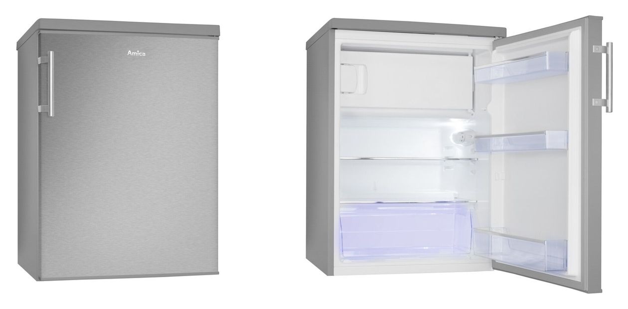 KS361115E 136 l / 117 l Tischkühlschrank EEK: D 118 kWh Jahr  (Edelstahl) 