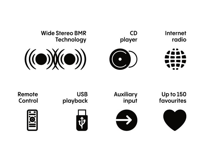 Evoke Home II Bluetooth DAB+, FM Radio Internet 