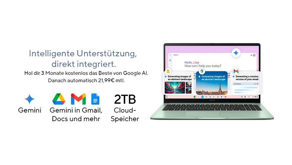Chromebook CX1505CTA Full HD Notebook 39,6 cm (15.6 Zoll) 1920 x 1080 Pixel 8 GB Ram 128 GB eMMC ChromeOS Intel® N max. 3,4 GHz  (Pink) 