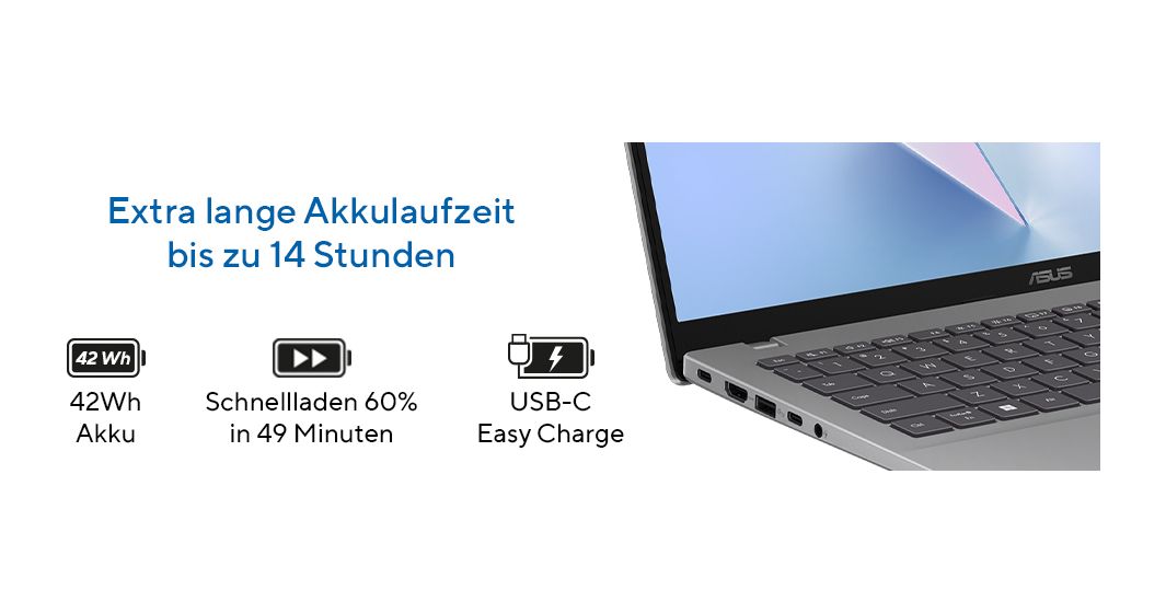 Vivobook X1607CA-MB045W WUXGA Notebook 40,6 cm (16 Zoll) 1920 x 1200 Pixel 512 GB SSD Windows 11 Home Intel Core Ultra 5 max. 4,9 GHz  (Blau) 