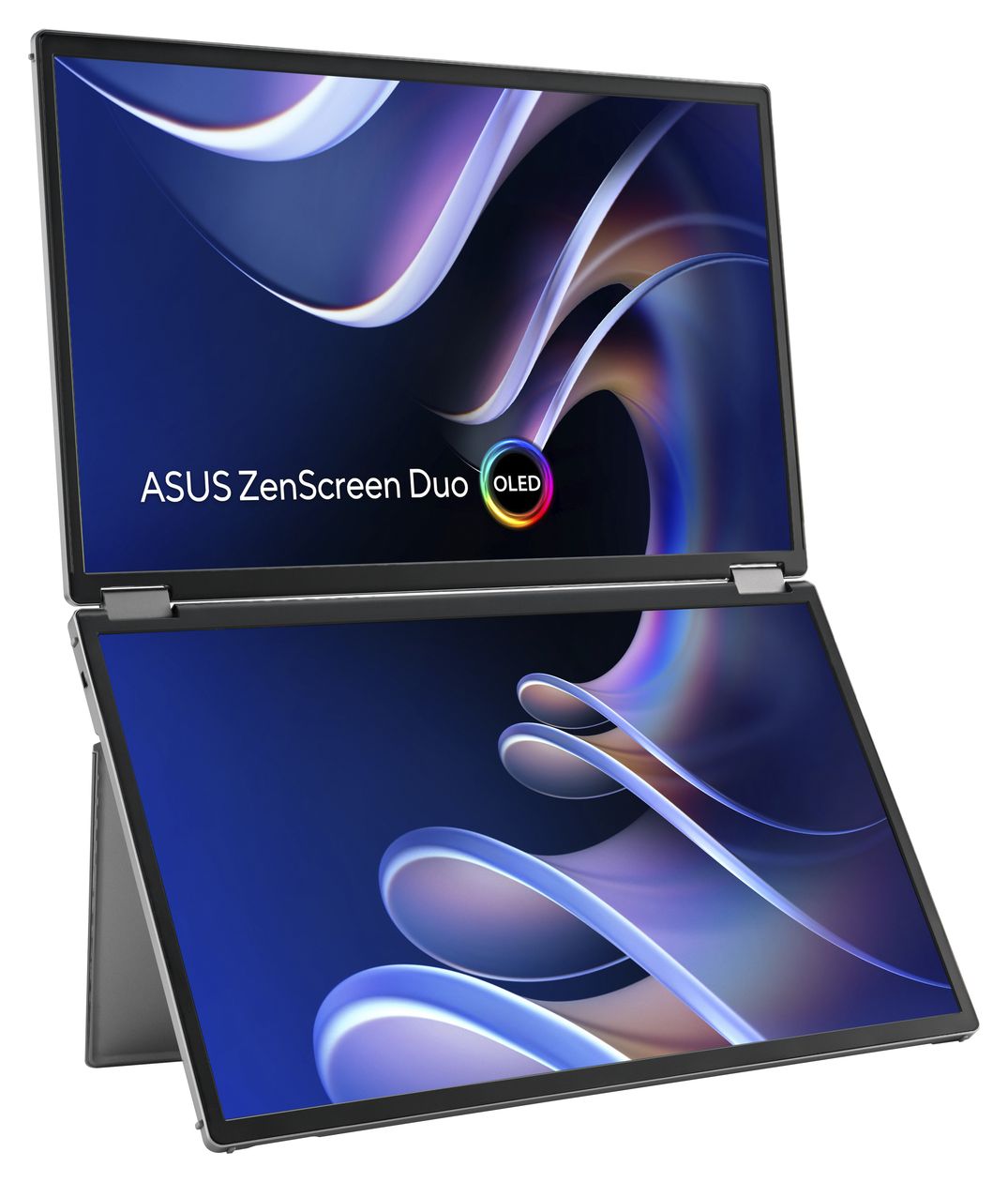 ZenScreen Duo OLED MQ149CD WUXGA Monitor 35,6 cm (14 Zoll) 16:10 1 ms 400 cd/m²  (Silber) 
