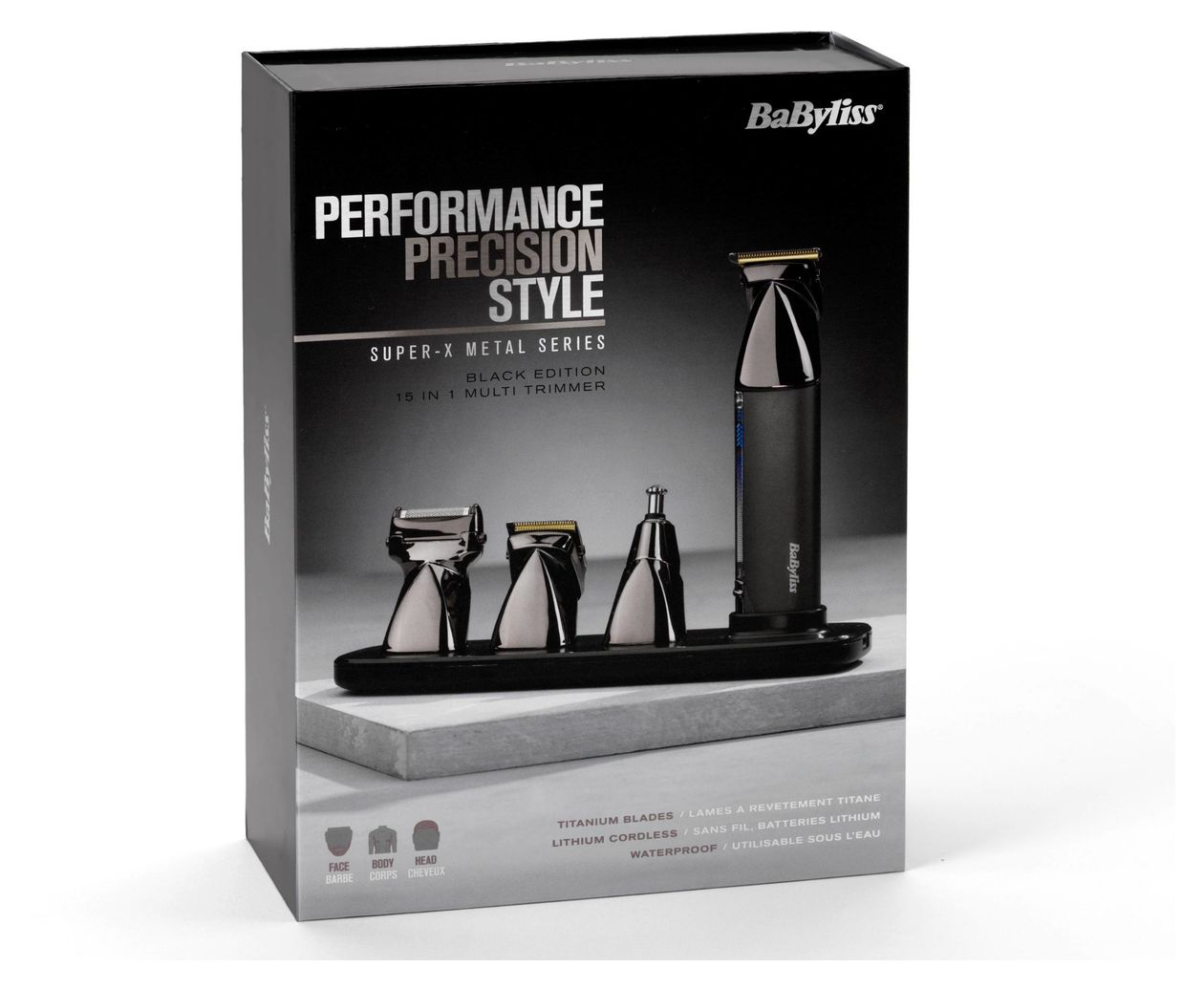 MT991E Super-X Metal Black Edition Haarschneider Batterie/Akku 