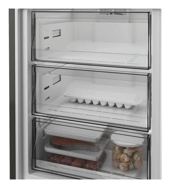 KGDNF20CDBL 297 l / 118 l Kühl-Gefrierkombi freistehend NoFrost 214 kWh Jahr  (Edelstahl) 