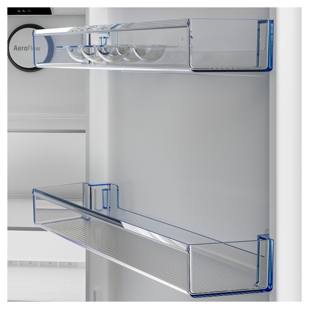 B7RCNA408HG 249 l / 106 l Kühl-Gefrierkombi freistehend NoFrost 112 kWh Jahr  (Grau) 