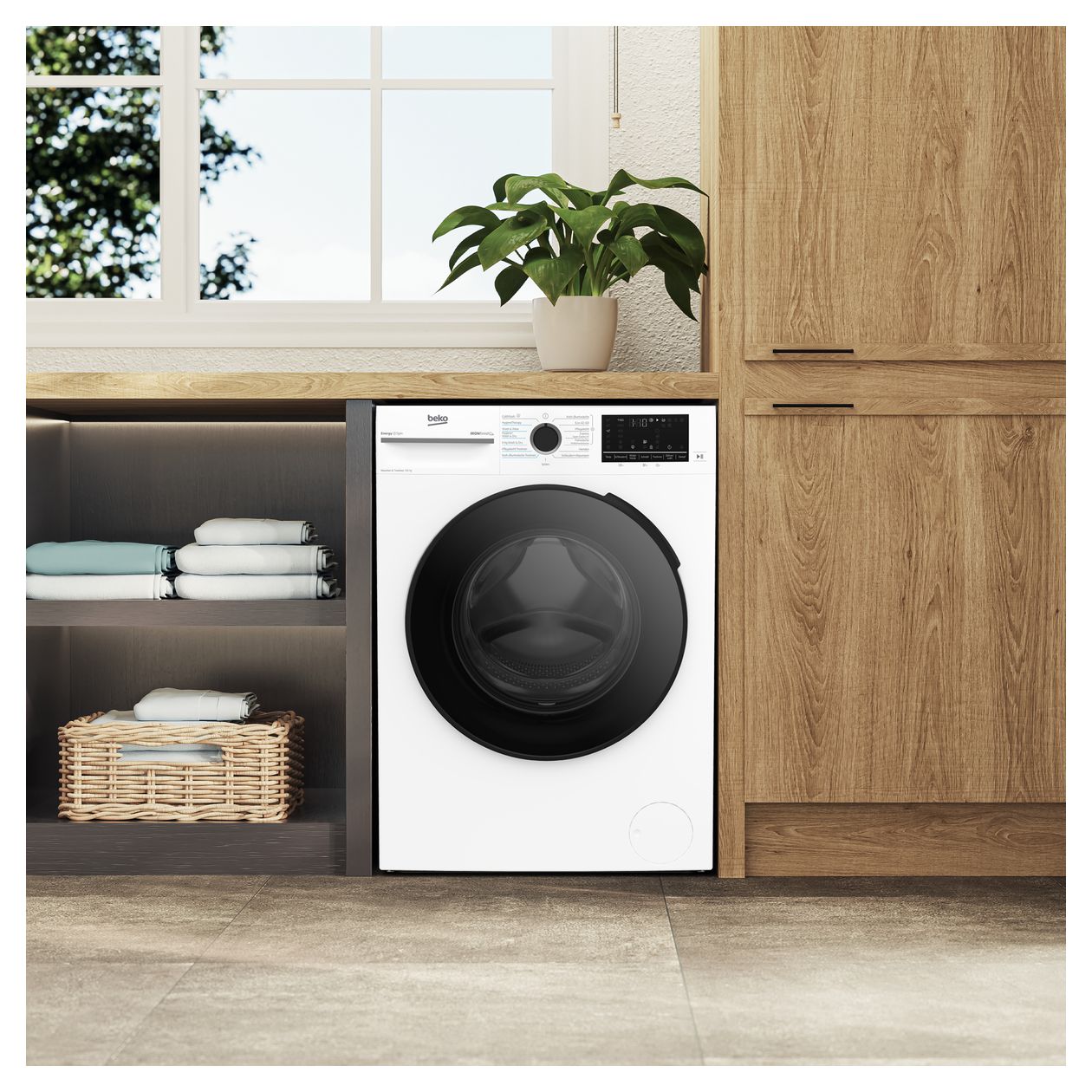 BM3DT4944W 9 kg 6 kg Kondensations Waschtrockner 1400 U/min 