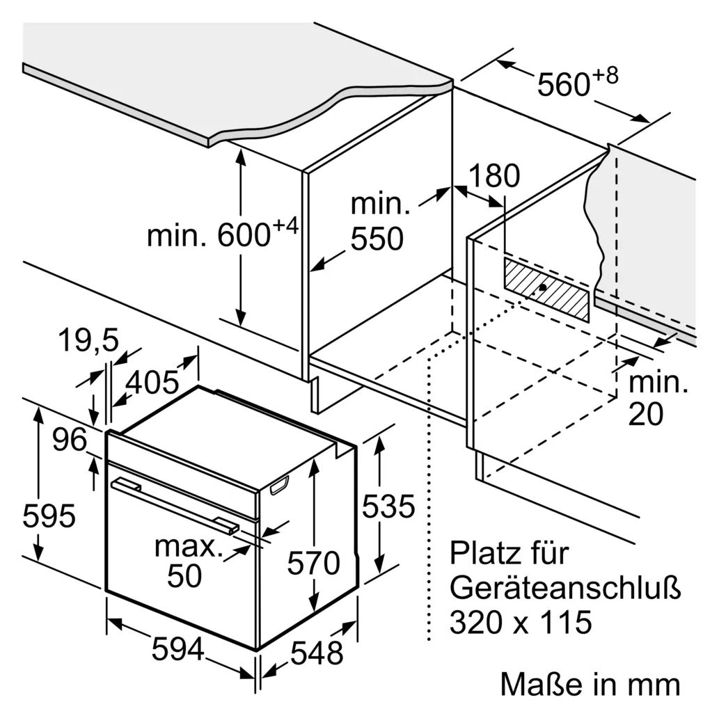 HBD436AB84 (HBA4340B3 + PVW895HC1E) Backofen-Set groß AutoClean Ecoclean mit autarkem 80 cm Induktions Kochfeld 