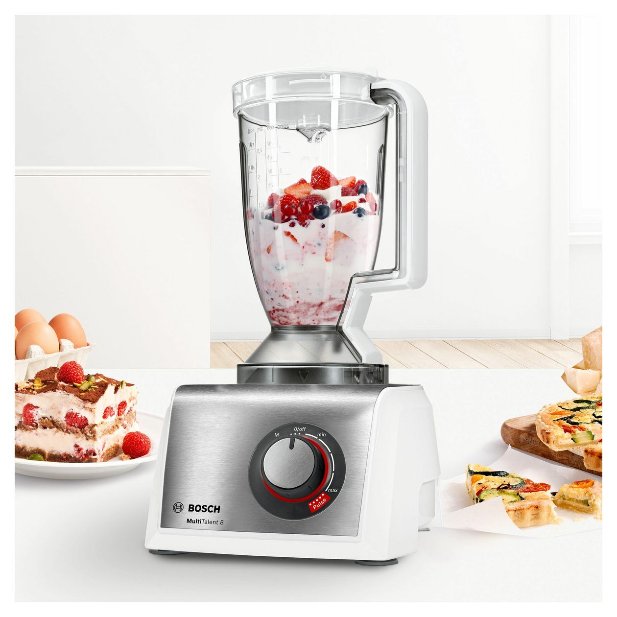 MC812S814 1250 W Küchenmaschine 3,9 l  (Edelstahl, Weiß) 
