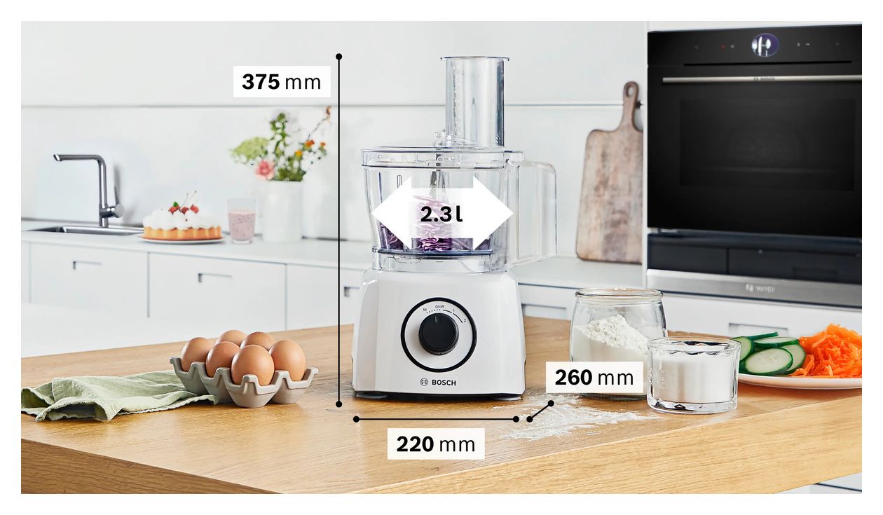 MCM3230W MultiTalent 3 800 W Küchenmaschine 2,3 l  (Weiß) 