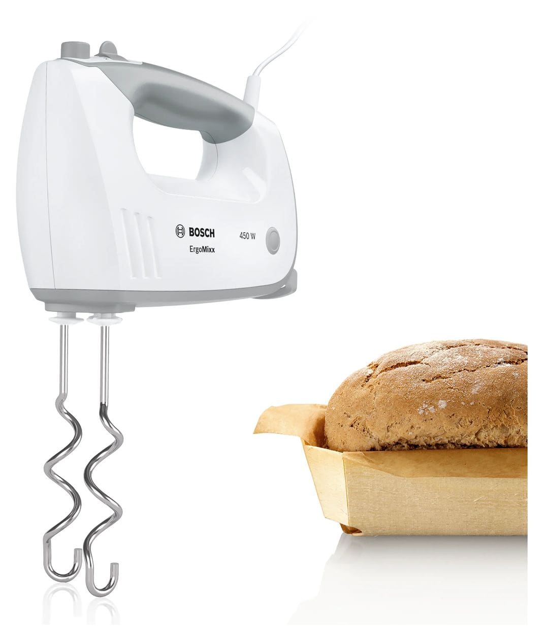 MFQ36440 ErgoMixx Handmixer 450 W 5 Stufen  (Weiß) 