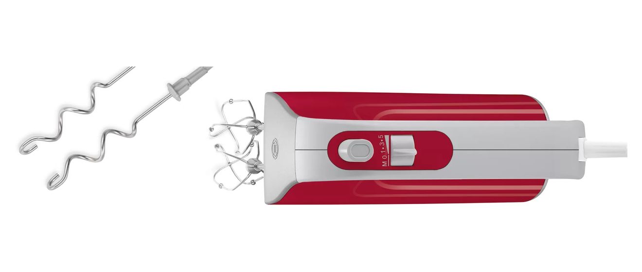 MFQ40303 Styline Colour Handmixer 500 W 5 Stufen  (Rot, Silber) 