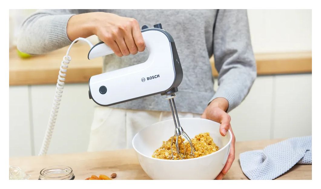 MFQ49300 Handmixer 850 W 5 Stufen (Schwarz, Edelstahl, Weiß) 