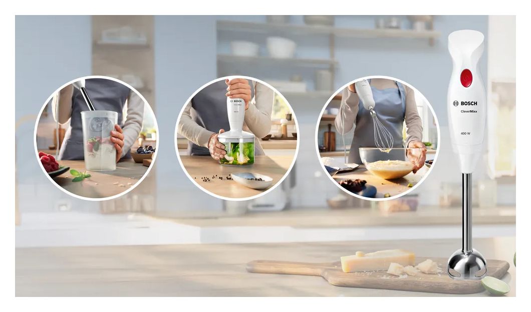 MSM24500 CleverMixx Stabmixer 400 W  (Rot, Weiß) 