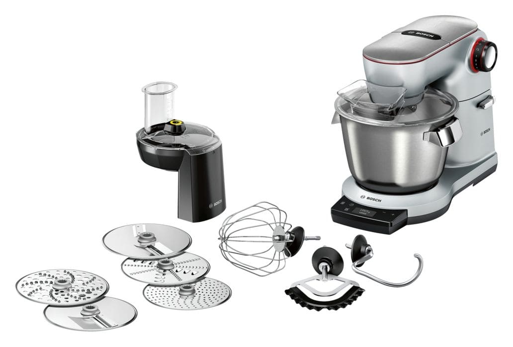 MUM9DX5S31 OptiMUM Küchenmaschine 5,5 l Standmixer 7 Stufen 1600 W  (Aluminium/Schwarz) 