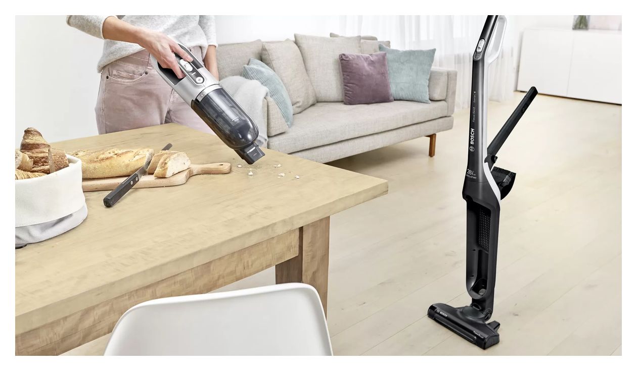 Serie 4 BBH3P2801 Flexxo Gen2 Handstaubsauger Beutellos bis 55 min Laufzeit 25,2 V  (Schwarz) 
