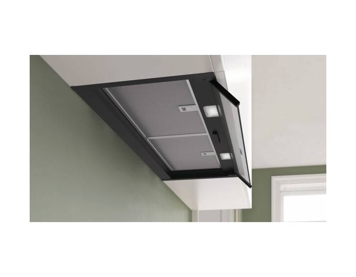 Serie 4 DBB85CC60 Abluft/Umluft Dunstabzugshaube/Esse Einbau 798 mm (Schwarz) 